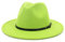 EATAN Fedora Hüte mit Gürtelschnalle für Damen und Herren, modisch, klassisch, breite Krempe, Unisex, Panama-Hut, Sonnenhut (Fruchtgrün, verstellbar)