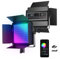 NEEWER RGB1200 60W RGB LED Videoleuchte Panel mit APP/2,4G Steuerung 22000Lux@0,5m/1% präzises Min Dimmen Video Fotolicht/360° RGB/CRI97+/TLCI98+/2500K-8500K/18 Effekte Studio Dauerlicht Fotografie