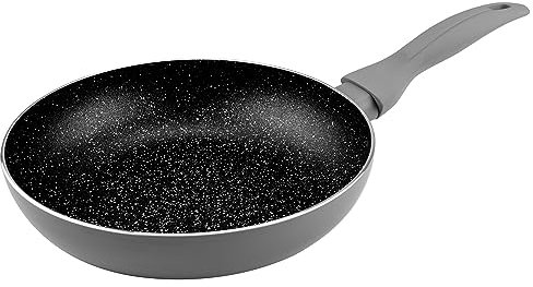 KARL HAUSMANN Pfanne Induktion - Ø 20 cm - Bratpfanne Antihaft mit Granit Beschichtung - Beschichtete Pfanne Für alle Herdarten auch Gasherd - Non Stick Frying Pan - Pfannen ohne Ptfe und Pfoa