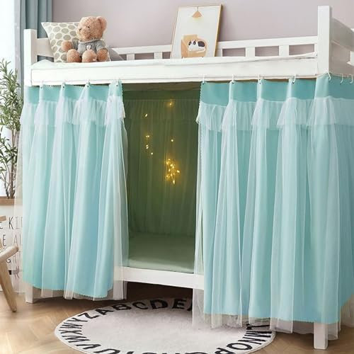 UE-MAOLU Tagesdecke für Mädchen, Etagenbett-Vorhang, Hochbett-Baldachin, Verdunklungsvorhang, Schlafsaal, Schattenzelte, Versuchung, Schläfer (Color : A, Size : 1.2m)