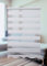 PlisseeOnline Doppelrollo Klemmfix ohne Bohren Weiß mit Perlen Duo Rollo für Fenster und Türen Plissee Rollo Gardine 90 x 150 cm Blickdicht Klemmrollo mit Perlen Seitenzugrollo