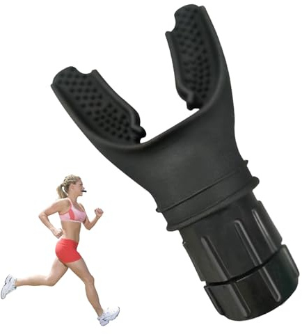 Oxyfit Breathing Trainer,1 PCS Oxyflow Breathing Trainer,Breathing Trainer,Adjust Resistance Improve Lung Capacity Handheld Lung Trainer Training Tool for Men,Women,Runners,Sports Lovers(Black)