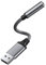 Adaptador Audio USB a Jack 3,5 mm, Adaptador USB a Audio Auxiliar Jack, Compatible con Auriculares, Computadora Portátil, PC, Altavoz, y Más (Gris)