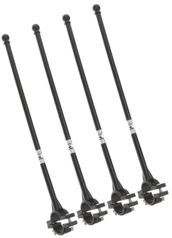 Happyyami 4pcs Bicycle Flagpole Stand Flag Poles Bicycle Flag Pole Bicycle Accessories Flag Holders for Flag Holder Bike Mount Flagpoles Bike Display Flagpole Bike Flagpole Iron