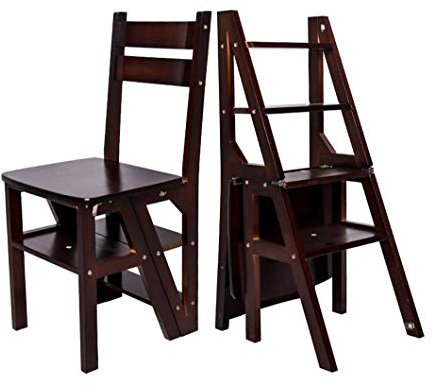 XCHSXYL Escabeau Pliant en Bois Massif Tabouret Multifonctionnel Chaussures Pliantes