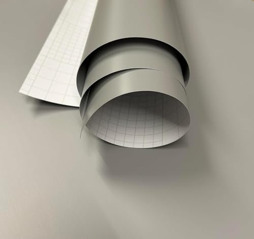 vgoltd Furniture Sticker Matt Vinyl Roll Self Adhesive Contact Paper for Kitchen Cupboards Cabinet Fridge Door Tables Drawers & Wardrobe (Light Grey, 60 x 1000 cm)