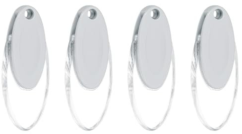 sourcing map 4Pcs Blind Cord Weight, 91mm Curtain Blinds Handles Plastic Pull String Pendants for Window Shutter Vertical Roller Blinds Accessories, Grey