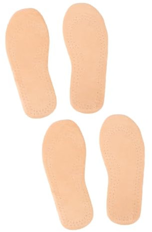 IWOWHERO 2 Paar Einlegesohlen Schuhpolster Kinder Pu Dämpfungseinlage Schuhe Einlegesohlen Kinder Lammfell Schuhfüller Schuheinlagen Schuheinlagen Für Kinder Ultra Schuhkissen Khaki
