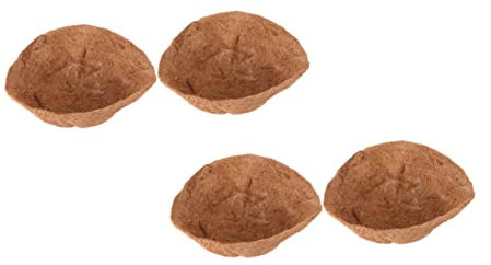 VICASKY 4 almohadillas naturales para macetas, fibra de coco, base vegetal y duradera para jardín y tiendas de flores