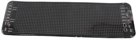 OVAQUIXI Panneau Lumineux LED Programmable, Affichage RVB 64 X 20 Points, Animation de Texte Personnalisable, avec Contrôle par Application, pour la Décoration de Magasin de Fête, de