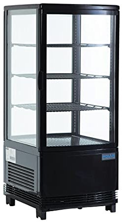 Polar Chilled Vitrine pour réfrigérateur commercial Noir 68 l 885 x 428 x 386 mm