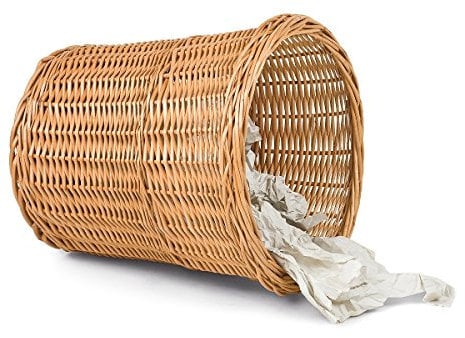 Adam Schmidt Papierkorb rund, braun, Ø 34cm x H 35cm