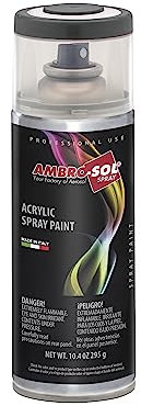 Ambro-Sol V4007016 Vernis peinture Acrylique Multi-Usage, Peinture Brillante pour Intérieur et Extérieur, Adapté a Tous Type de Matériau, Aérosol En Fer-Blanc Recyclable de 400 ml, Gris Anthracite