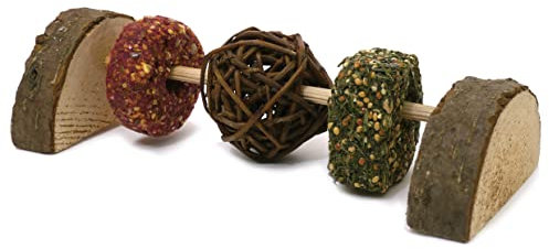 Rosewood Naturals Rodent Playground, Small Animal Treat and Gnaw Toy for Hamsters, Gerbils, Mice, Rats, Rabbits, Guinea Pigs, Chinchillas and Degus (Pack of 1)