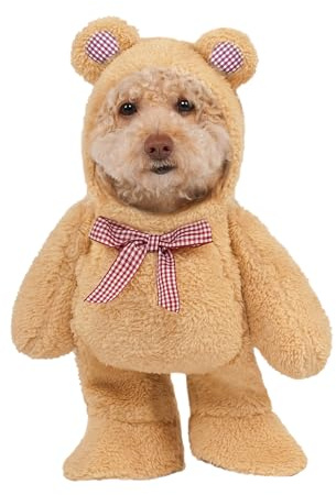 Rubies Walking Teddy Bear Pet Costume for Dogs or Cats, XS