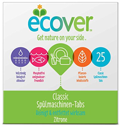 Ecover Ökologische Spülmaschinen-Tabs, 25 Stück, 500g