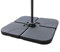 Jati Umbra Cantilever Parasol Base Weights - 60-80kg (In Total) | Set of 4 | Water or Sand Filled | HDPE | Moulded Grip Handle