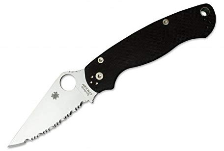 Spyderco Unisex – Erwachsene para-Military 2 Spyderedge Taschenmesser, Schwarz, 21
