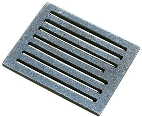 Home&Wood Grille en Fonte carrée pour Chute de Cendres Grille de cheminée Grille de Four 26x21cm