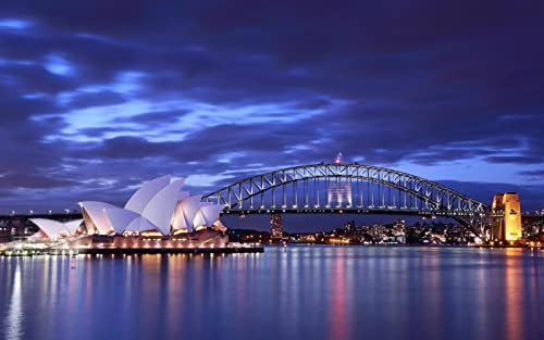 Australien Sydney Opera House Night Bridge Diy 5D Diamond Painting By Number Unique Kits Home Wall Decor Crystal Strass Wall Decor
