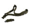 FOCUHUNTER Tactical Single-Point Sling QD Sling Quick Adjust Length Strap Nylon Webbing Multi-Use Shoulder Strapazierfähige Sling mit Metallhaken für Outdoor-Sportarten (Green)