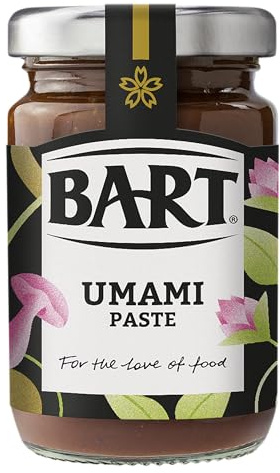 BART Umami Lot de 6 pots de pâte salée aux champignons et tomates Idéal pour une cuisine d'inspiration asiatique – Végétalien et sans gluten 95 g