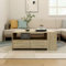 ZEYUAN Couchtisch, Wohnzimmertisch, Wohnzimmer Tisch Für Couch, Coffee Table, Beistelltisch, Sofatisch, Sonoma-Eiche 102x55x42 cm Holzwerkstoff