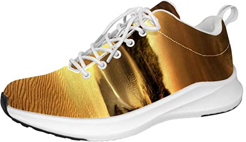 Golden Dunes Personalisierte Sneakers Leichte Wanderschuhe Laufschuhe Athletic Freizeit Sneakers, Mehrfarbig