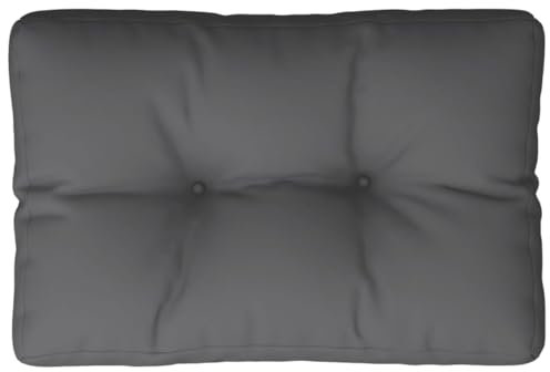 vidaXL Palettenkissen, Palettenpolster für Europaletten, Palettensofa Kissen Indoor Outdoor, Palettenauflage Rückenkissen, Anthrazit Stoff