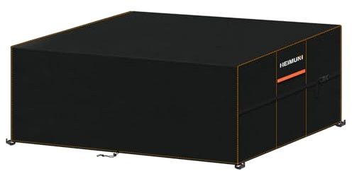 HEIMUNI Housse Table de Jardin Rectangular, Housses pour Mobilier de Jardin avec Évent Bache Salon de Jardin Exterieur Impermeable, Housse Protection Table de Jardin Exterieur Coupe-Vent, 240x120x75cm