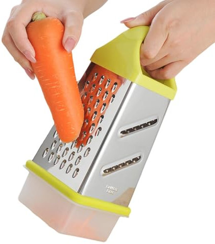 Picadora De Verduras Manual - Rebanadora Multifuncional De Gran Capacidad, Rallador De Caja | Herramienta De Cocina Esencial Para Queso, Patata, Zanahoria Y Verduras, Para Utensilios De