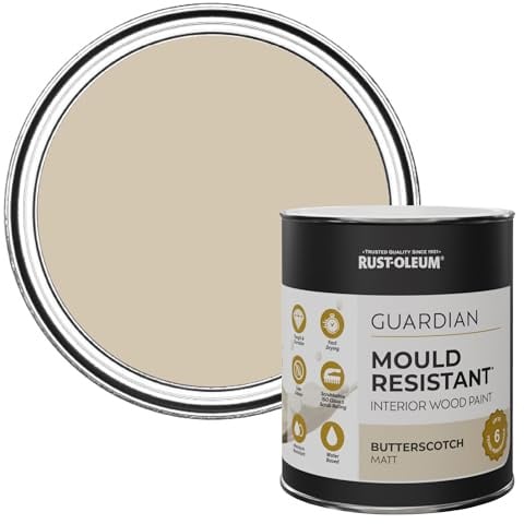 Rust-Oleum Beige Guardian Mould Resistant Interior Wood Paint in Matt Finish - Butterscotch 750ml
