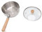 Cacerola japonesa no palo de 20 cm de diámetro con mango de madera de madera sopa de leche de acero inoxidable para cocina casera