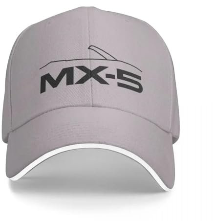 BXJNDM Baseball Cap mit Auto-Logo für MX-5, Baumwoll-Mütze Verstellbar für Damen & Herren Baseballkappe mit Autologo,E
