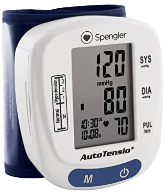 Tensiomètre poignet SPENGLER Autotensio, Tensiomètre Electronique Poignet pour Automesure, Facile d’Utilisation, Mobile, Précis et Fiable (Bleu Myrtille)
