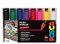 POSCA PC-7M Lot de 8 marqueurs permanents à pointe ogive large pour loisirs créatifs Utilisation multi-surfaces sur bois, métal, papier, toile, carton, verre, tissu, céramique, galets, porcelaine, lot