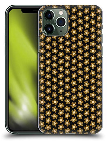 Head Case Designs Officially Licensed Ninola Black Gold Floral Hard Back Case Compatible With Apple iPhone 11 Pro
