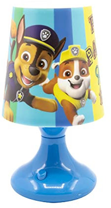 Joy Toy - Paw Patrol LED Mini Lampenschirm (batteriebetrieben) 10x10x19 cm in attraktiver Geschenkpackung, Bianco