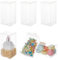 BENECREAT 20PCS 14x7x7cm Klare Hochzeitsbevorzugungsboxen Rechteckige transparente PVC Geschenkboxen für Schmuck Speicher Display, Hochzeit, Valentinstag