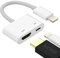 Adaptateur Lightning vers HDMI pour téléviseur pour iPhone 12 13 pro max Convertisseur de port AV numérique et cordon de charge Moniteur de projecteur Écran de synchronisation pour iPad pour Apple MFI