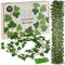 LIVAIA Efeu Kunstpflanzen: 24x Girlande - Fake Plant Zimmer Deko - 200x13cm - 78-80 Blättriger Fake Efeu Als Room Decor Oder Balkon Deko - Kunstpflanzen Für Sichtschutz - Aesthetic Room Decor