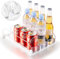 Accwork Automatic Can Dispenser for Fridge, Self-Pushing Fridge Drinks Organizer, Soda Beer Can Organizer Holds up to 12 Cans, 3 Rows, 31x25cm