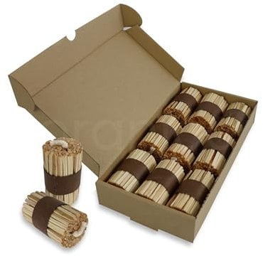 Floranica Feueranzünder 18 Stück Anzündholz Umweltfreundlicher Anmachholz Anzünder aus Holz und Wachs Brenndauer 20 min Grillanzünder Outdoor Survival Bushcraft Camping Ofenanzünder