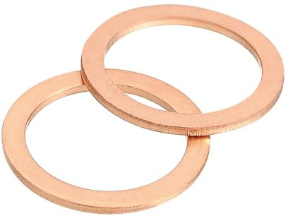 QUARKZMAN M20 Rondelle Piatte, 20pz Rondella Piana ad Anello in Rame 26mm OD Ring Guarnizione Tenuta in Metallo per Viti Bulloni Dadi