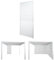Aluminium Lamellenwand für Pergola HWC-N94 3x3m, Lamellenpaneel Modul Seitenwand Sichtschutz, 213x94cm - weiß