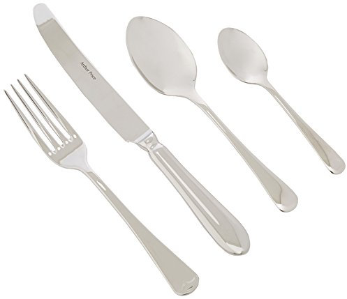 Arthur Prie Every Day 24-Piece Old English 6-Person Set, Stainless Steel, Silver, 34 x 31 x 5 cm