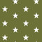 babrause® Baumwollstoff Sterne Olive Webware Meterware Popeline OEKOTEX 150cm breit - Ab 0,5 Meter