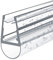 EMKE Ersatzdichtung Wasserabweiser Duschdichtung Schwallschutz Duschkabine Bad 4-6mm Glas 1000mm