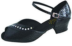 Roch Valley RV Betty Wide Fit Dance Shoes 7 Black