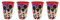 Theonoi 4 x Kinder Trinkbecher 260 ml/wählbar Mickey/Becher Glas aus Kunststoff BPA frei/Geschenk für Jungen (Mickey 02)